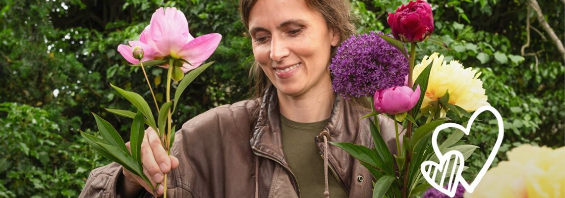 Inga Kerber steht für Slowflowering in Leipzig