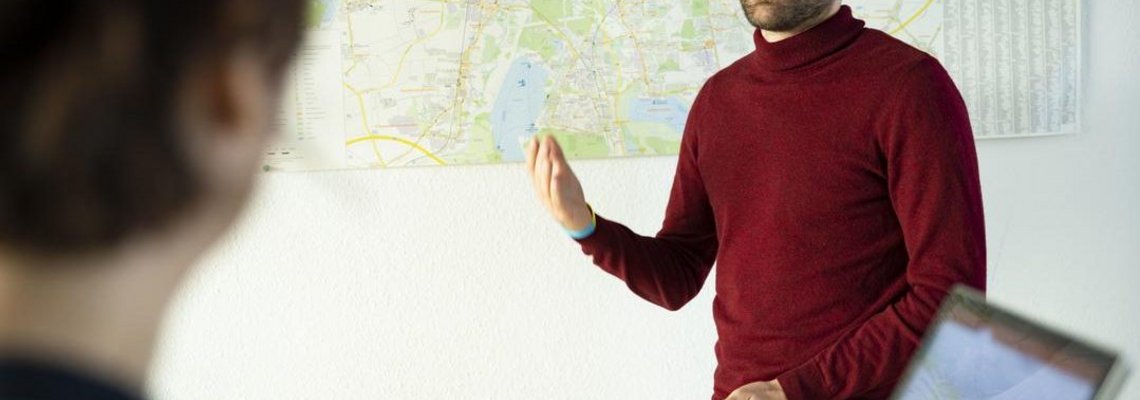 Christopher Szymula im Gespräch.