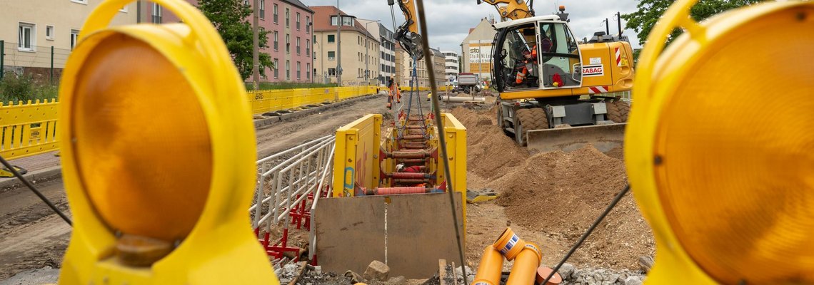 Baustelle in der Dieskaustrasse