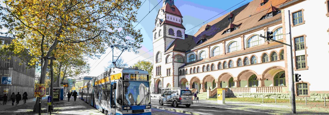 Haltestelle Zoo in Leipzig