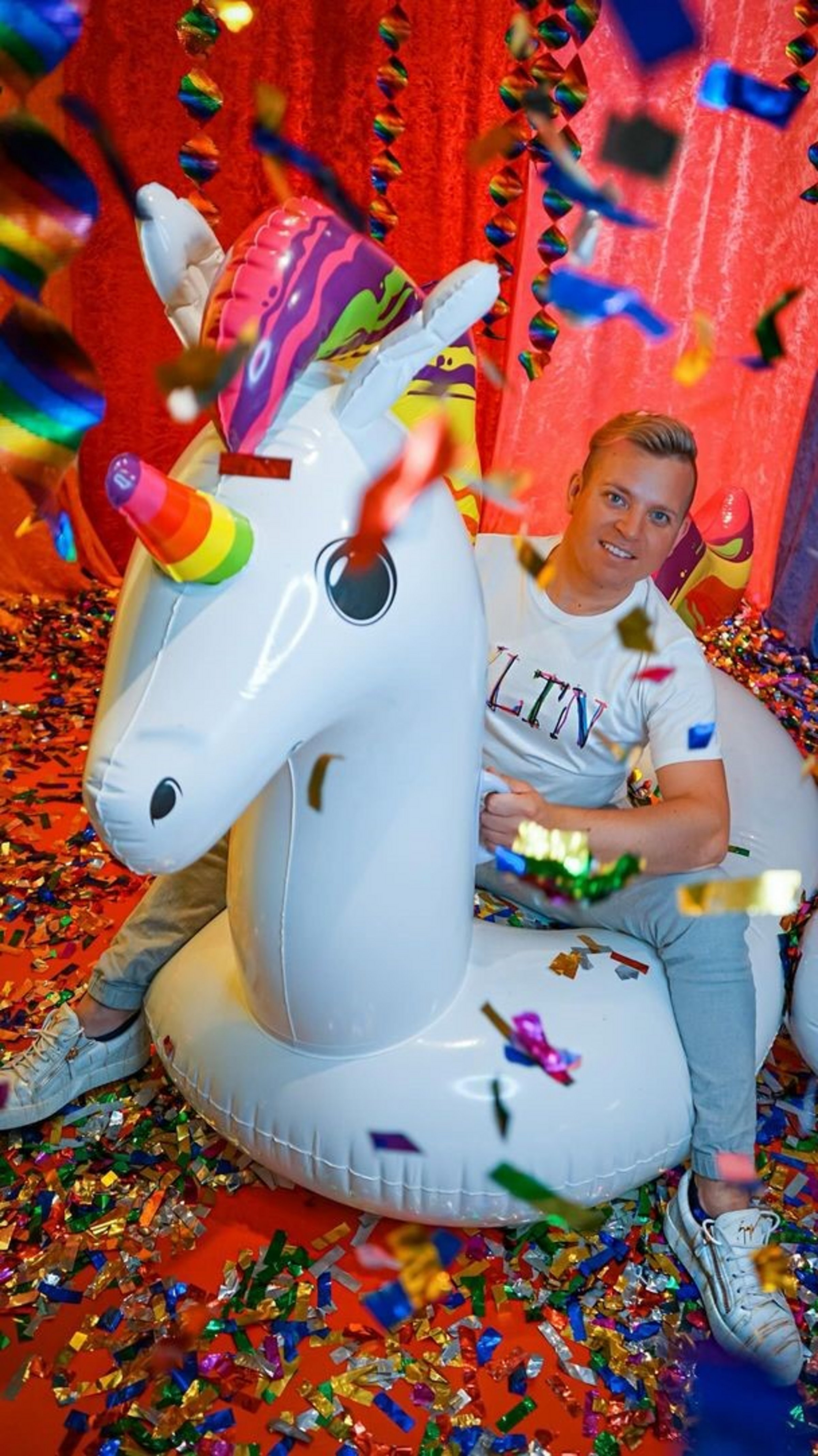 Nicht das letzte Einhorn: Dominik Ledea hat Spaß an der Freude.