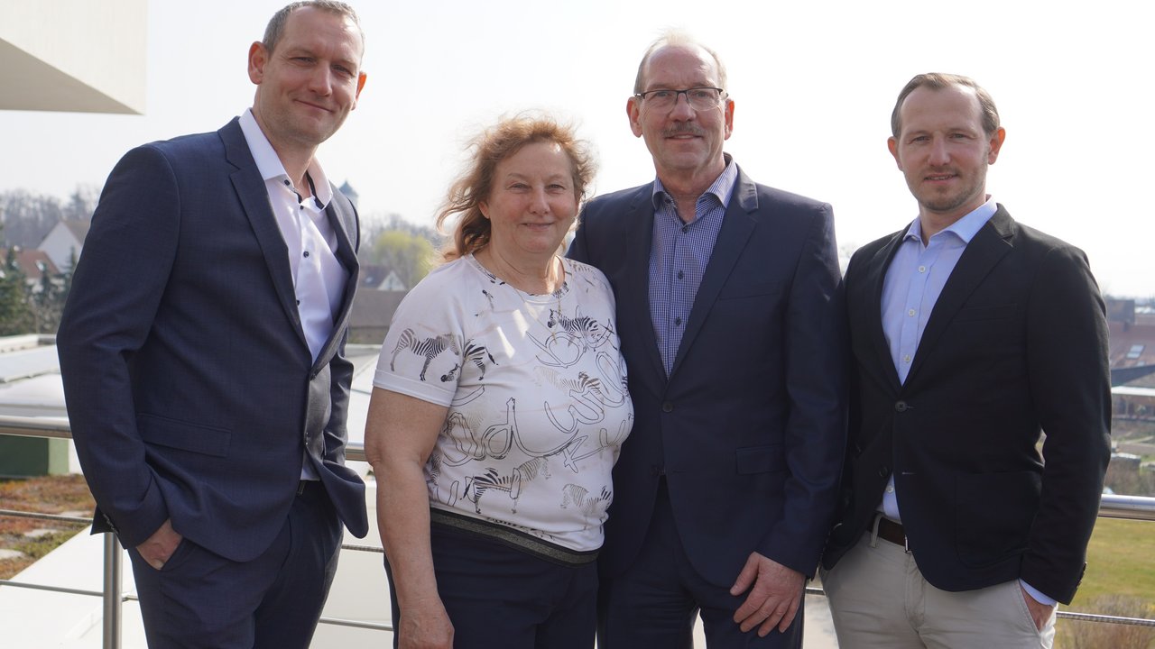 Eine starkes Team für ein starkes Handwerk: Maik, Renate, Matthias und Benjamin Rübner (v.l.n.r.).