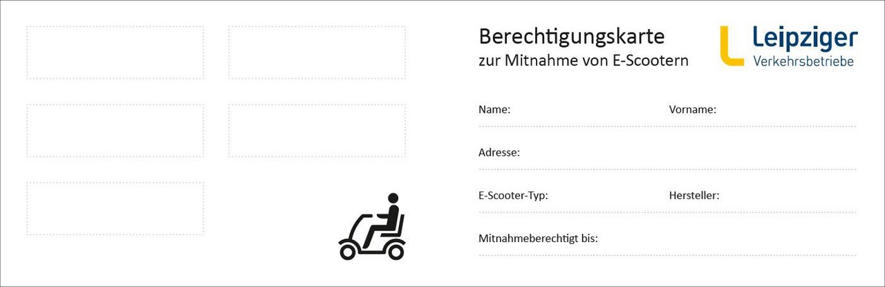 Bild einer Berechtigungskarte für E-Scooter