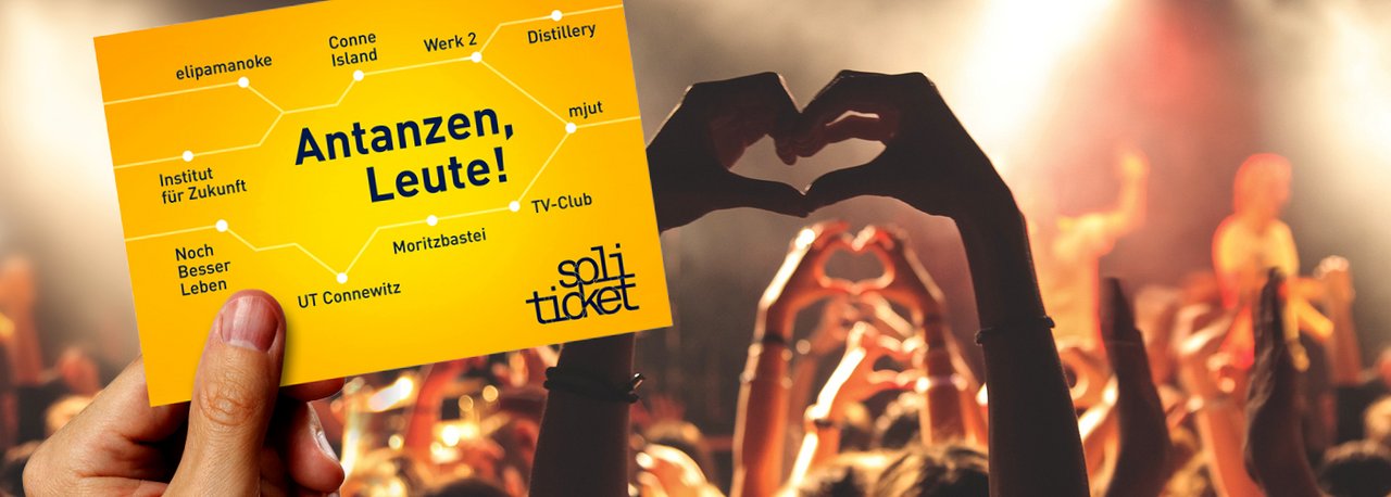 Werbeplakat für das Soli-Ticket