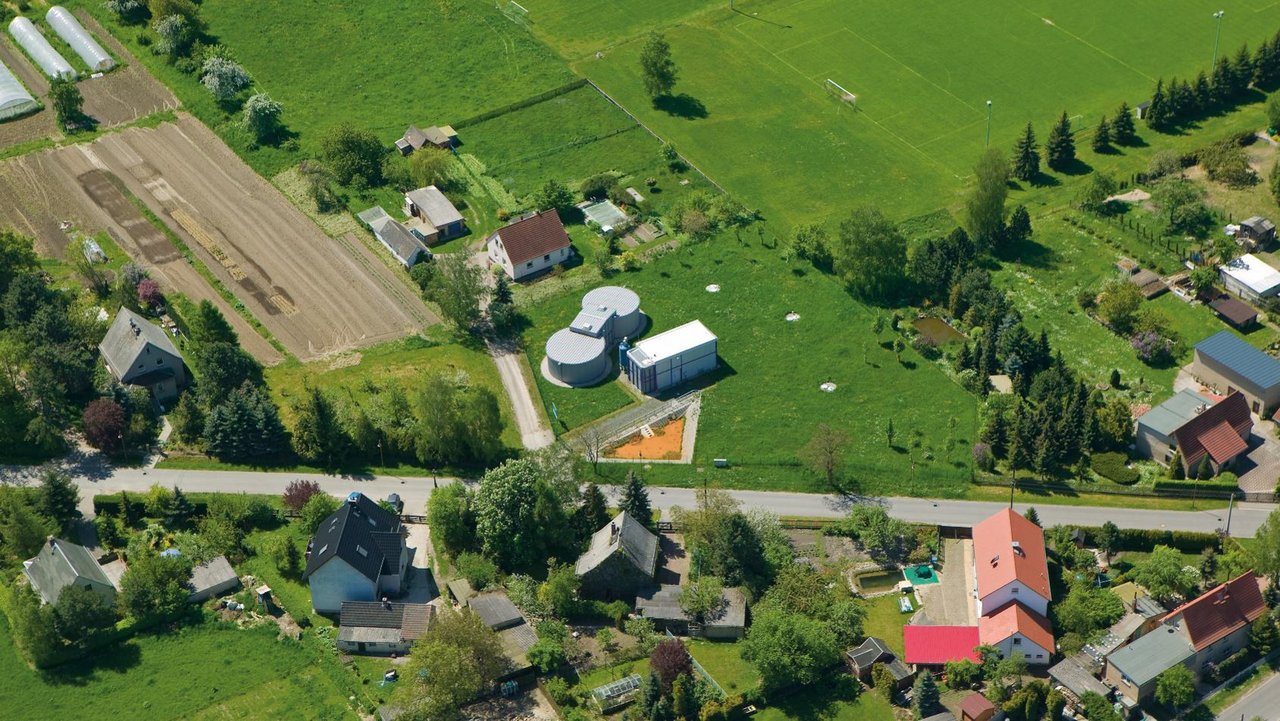 Luftnahme von Belgershain