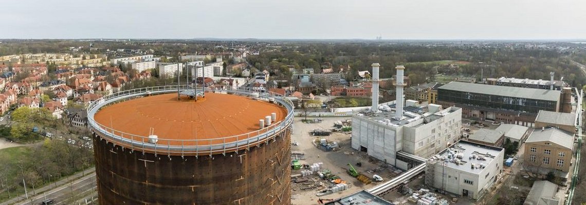 Das Gelände des HKW Süd im Weitwinkel.