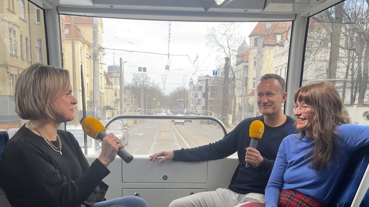 Mareike und Sebastian von nextbike im Gespräch mit Julia Menger