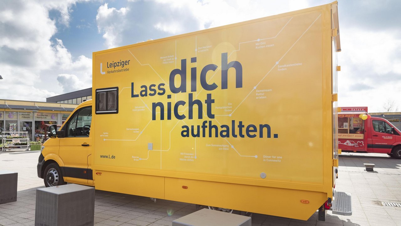 Verkehrsbetriebe Service-mobil Rückseite Rückseite des Service-mobil