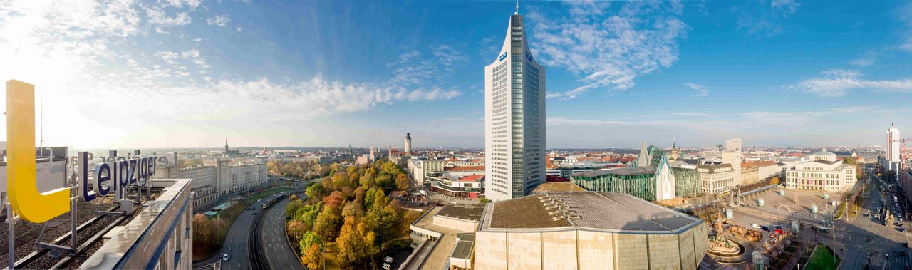 Panorama von Leipzig